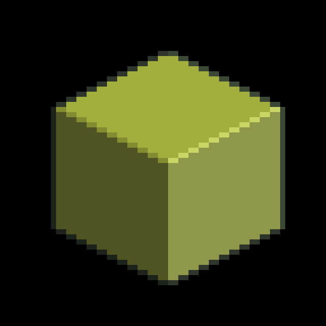 Cube - Filled Border Shaded - Large